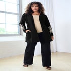 Knit Denim Jacket image number null