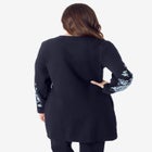 Knit Denim Jacket image number null