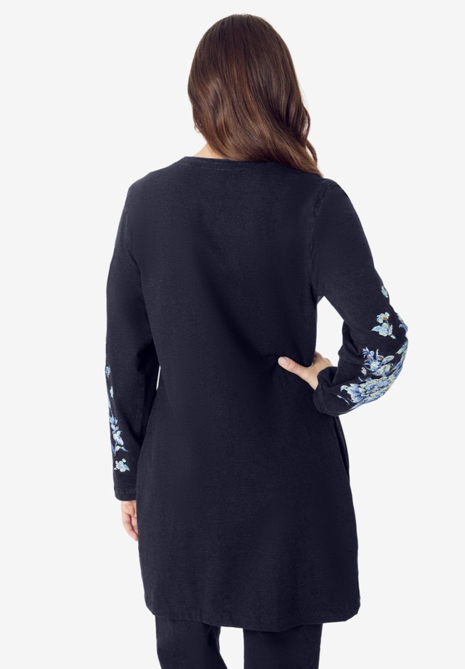 Knit Denim Jacket image number 1