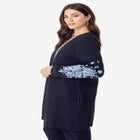 Knit Denim Jacket image number null