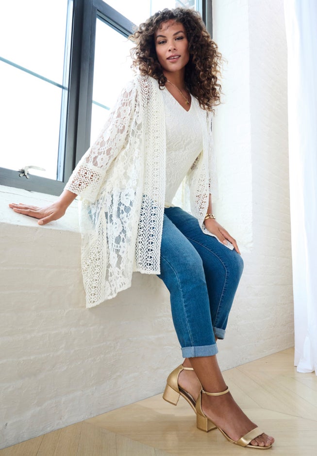 Lace Kimono Jacket image number 1