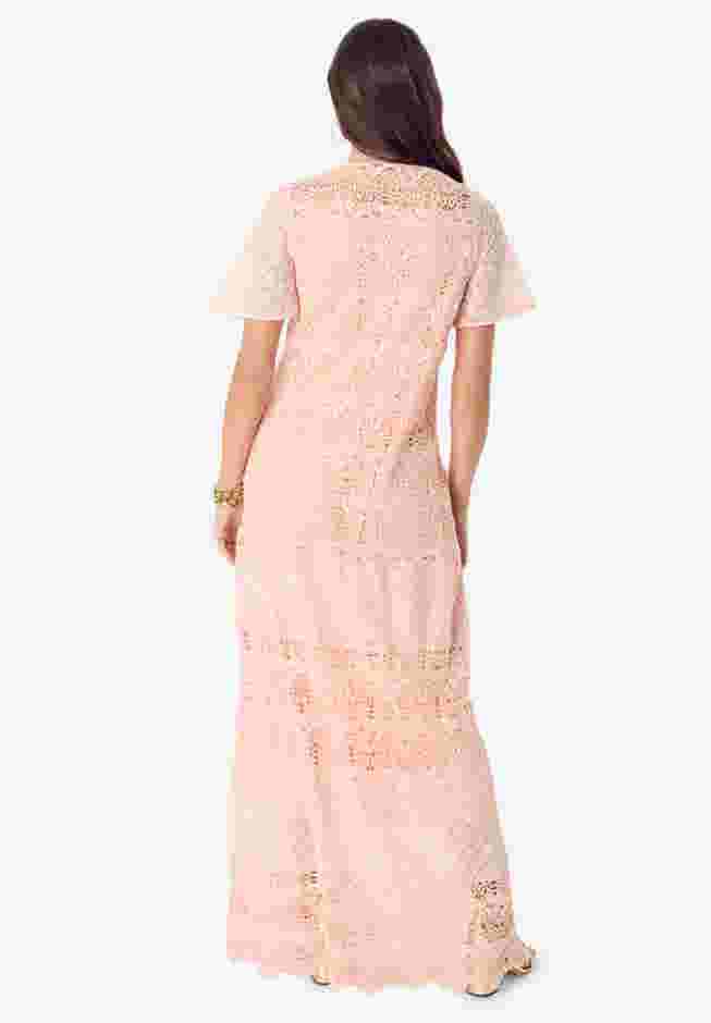 Crochet Lace Maxi Dress image number 1