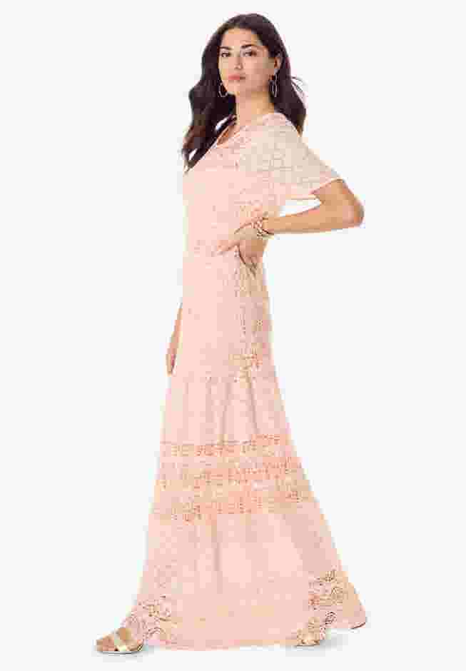 Crochet Lace Maxi Dress image number 2