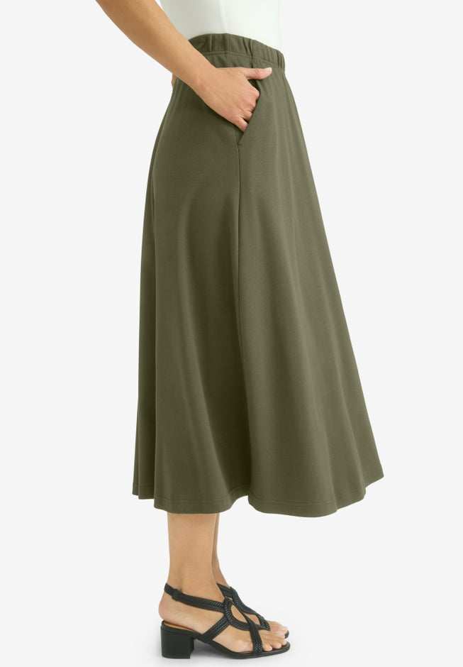 Soft Ease Midi Skirt image number 1