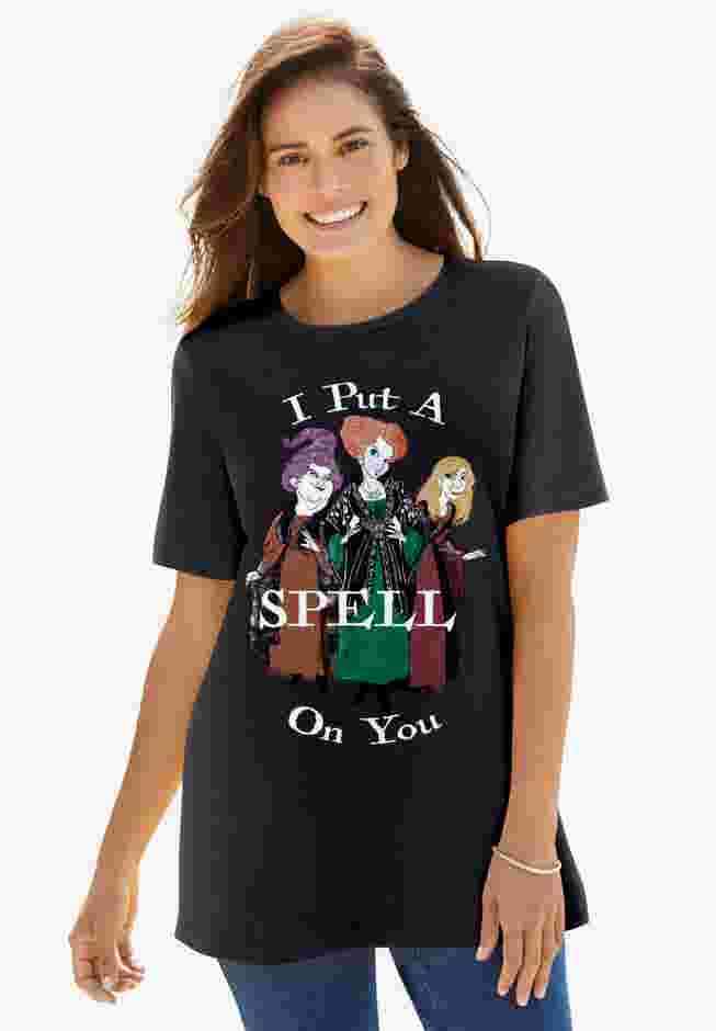 Disney Black Hocus Pocus Spell Tee image number 0