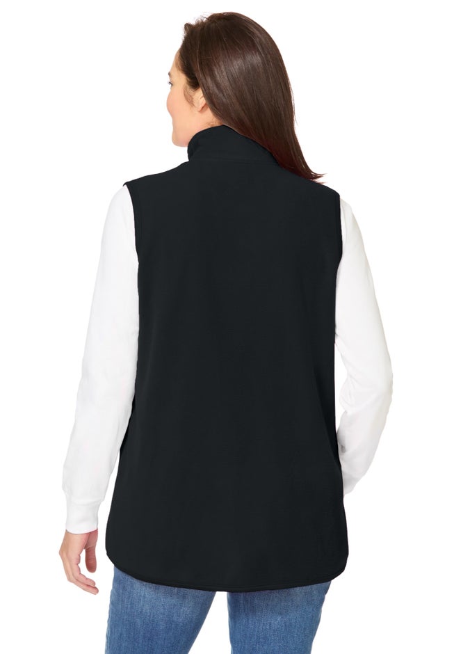 Zip-Front Microfleece Vest image number 1
