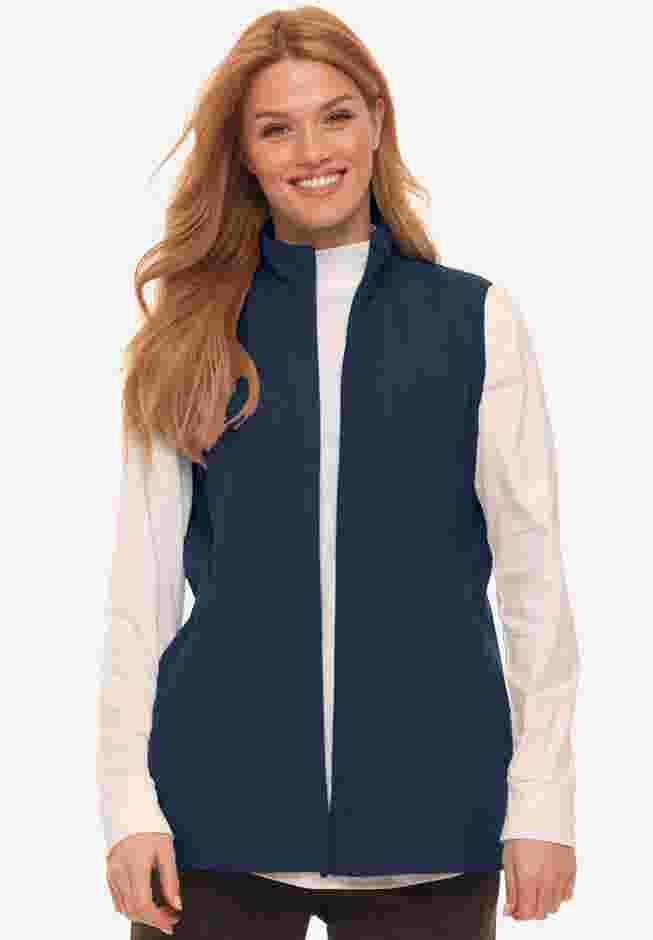 Zip-Front Microfleece Vest image number 0