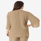 Hand Crinkled Embellished Tunic image number null