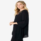 Hand Crinkled Embellished Tunic image number null