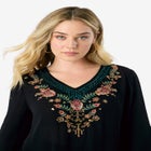 Hand Crinkled Embellished Tunic image number null