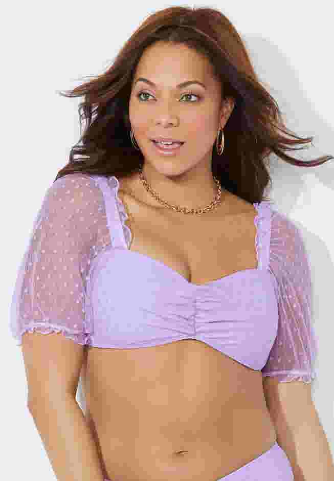 Cup Sized Off The Shoulder Bikini Top image number 3
