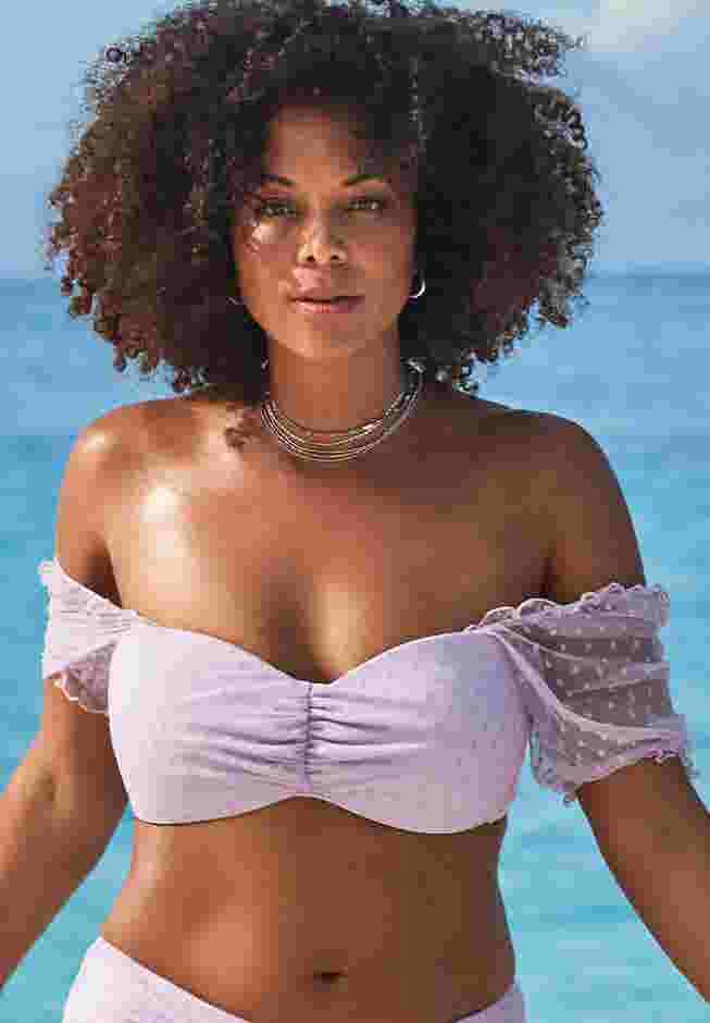 Cup Sized Off The Shoulder Bikini Top image number 0