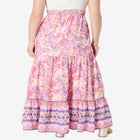Plus Size Tiered Maxi Skirt image number null