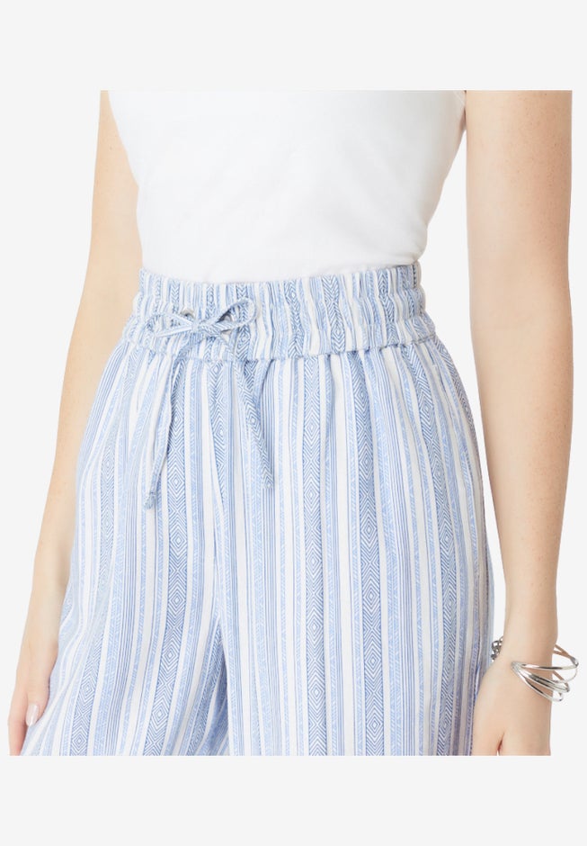 Plus Size Linen Wide-Leg Pant image number 3