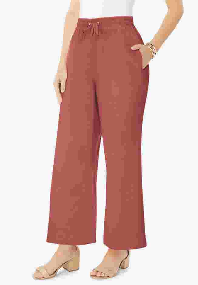 Linen Wide-Leg Pant image number 0