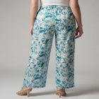 Plus Size Hand Crinkled Wide-Leg Pant image number null
