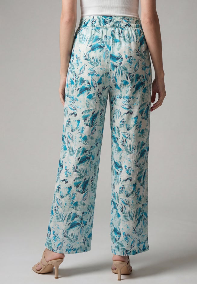 Plus Size Hand Crinkled Wide-Leg Pant image number 1