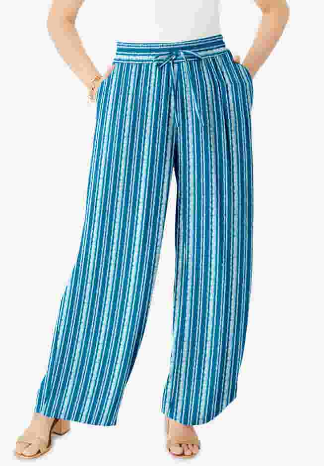 Crinkle Wide-Leg Pant image number 0