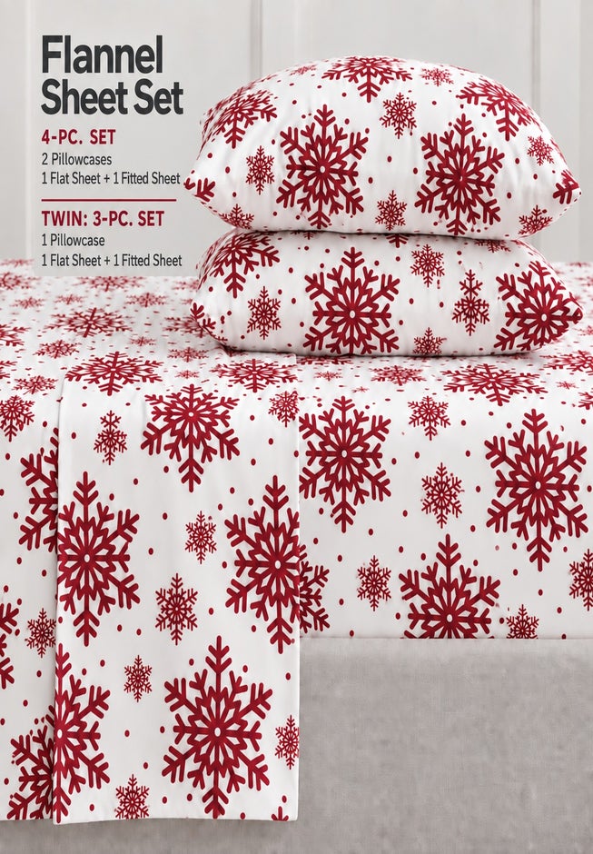 Cotton Flannel Print Sheet Set image number 8
