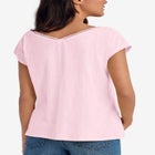 Crochet Trim Tee image number null