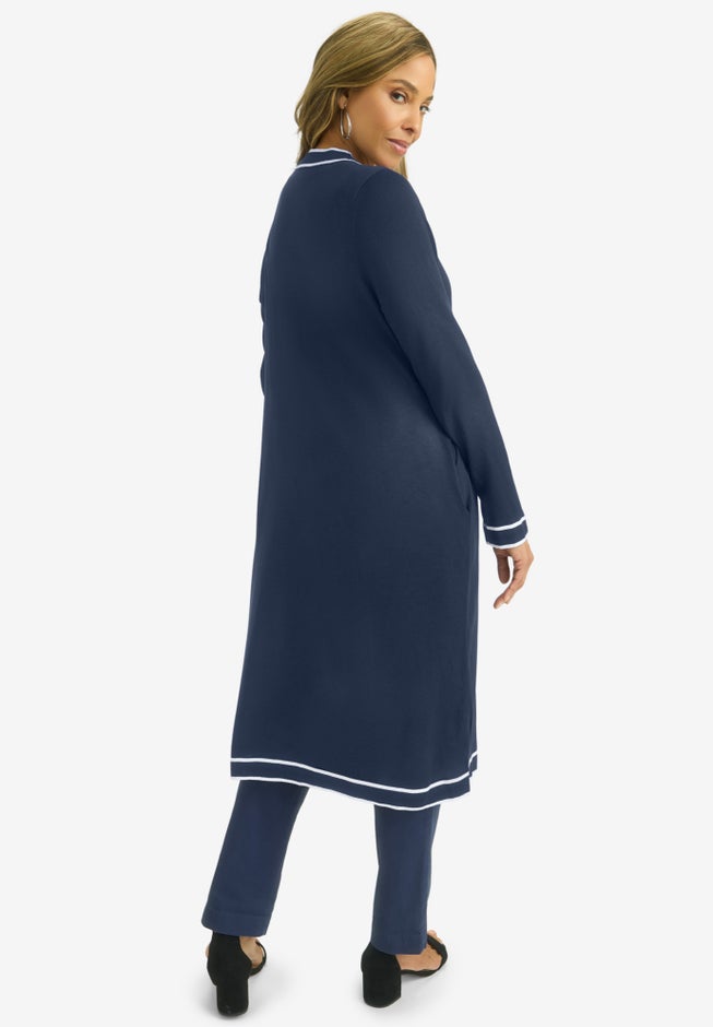 Tipped Duster Cardigan image number 1