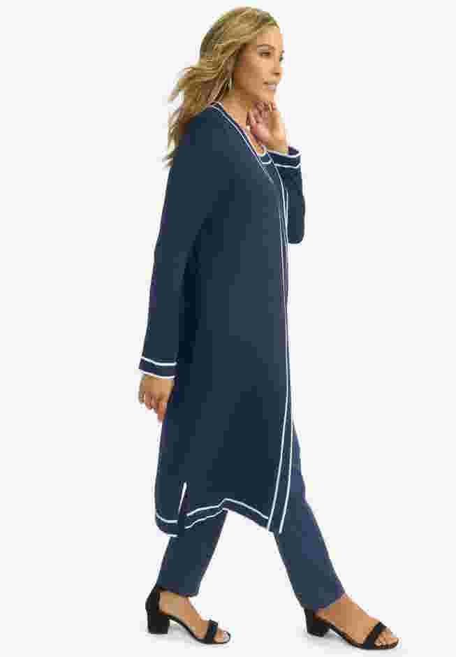 Tipped Duster Cardigan image number 2