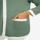 Tipped Boxy Cardigan image number null