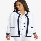 Tipped Boxy Cardigan image number null