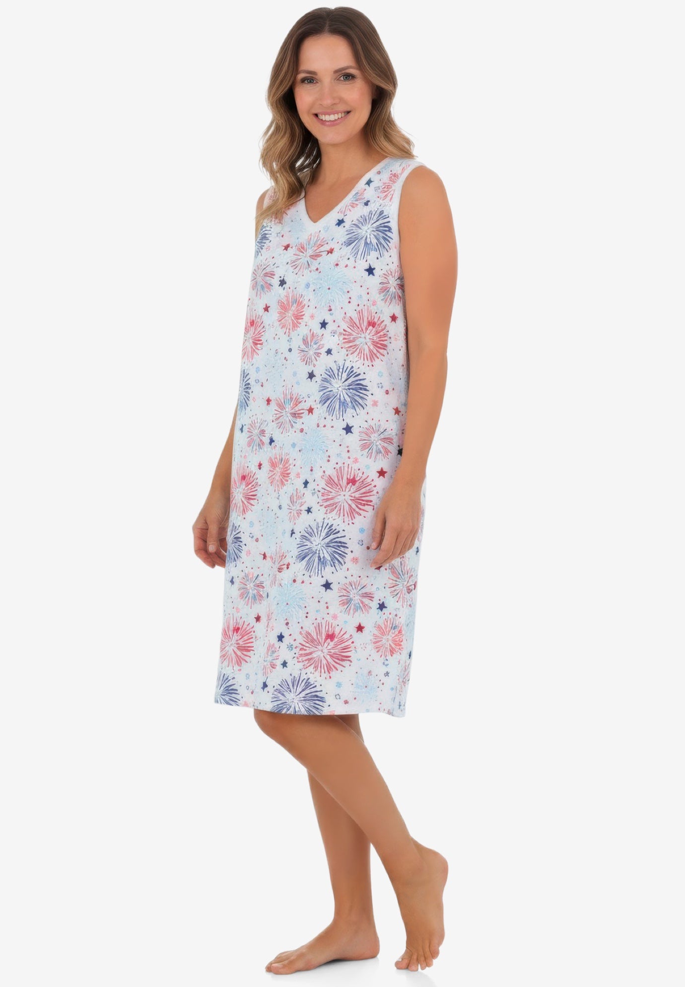 Short Sleeveless Sleepshirt image number 0