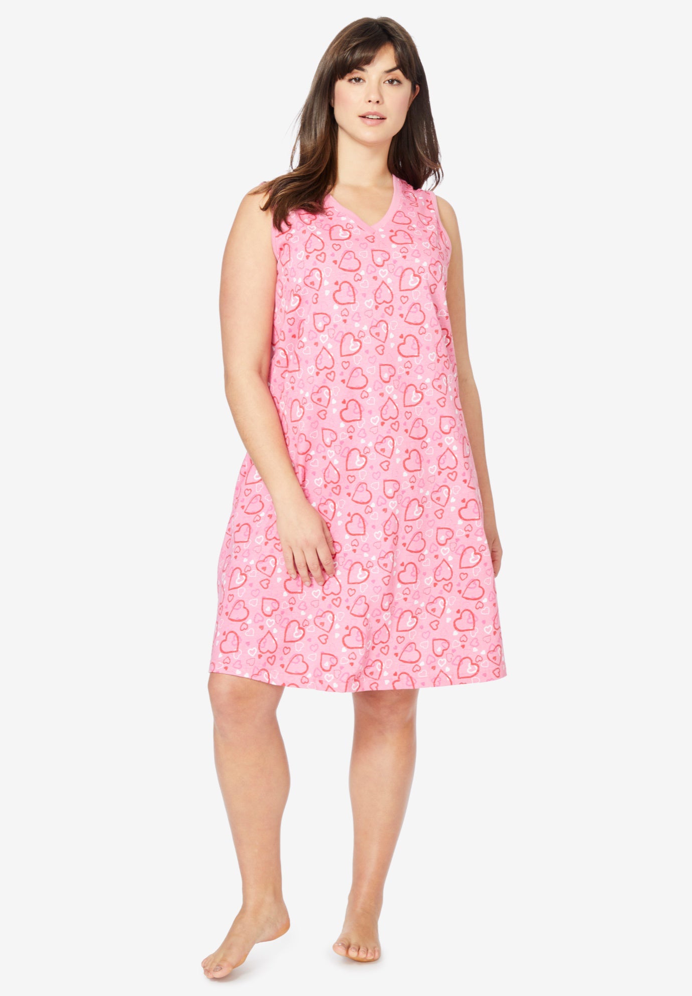 Short Sleeveless Sleepshirt image number 0