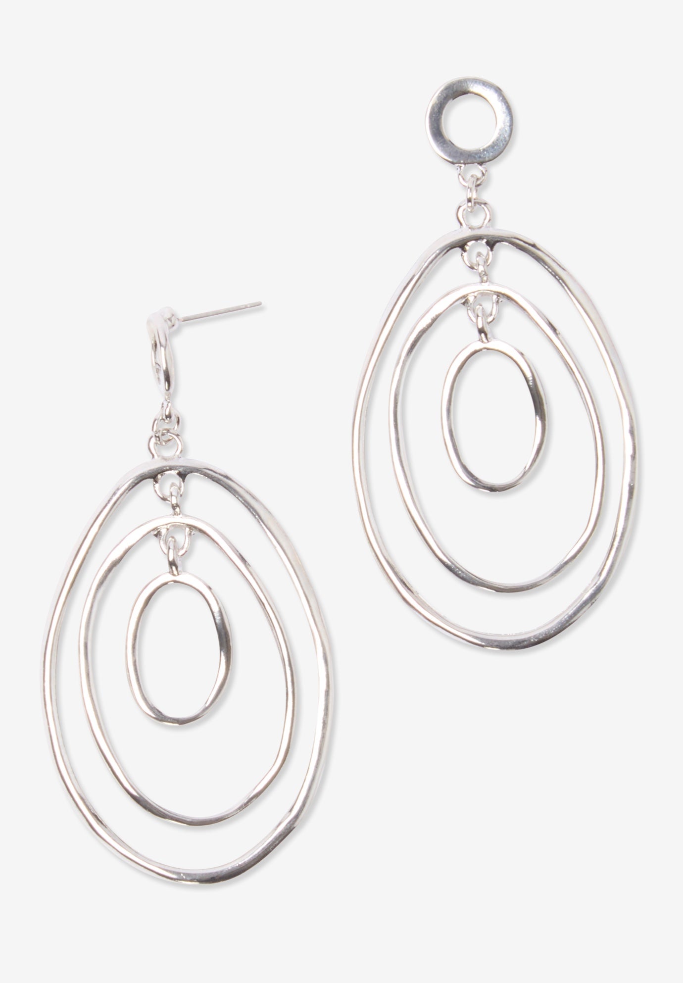 Oval Drop Earrings image number 0