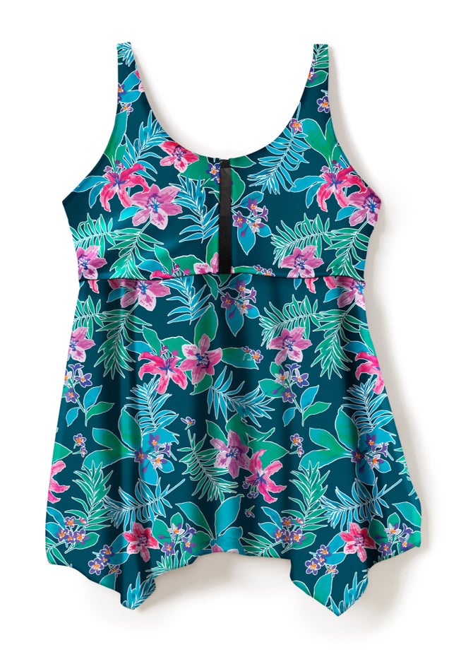 Longer-Length Tankini Top image number 3