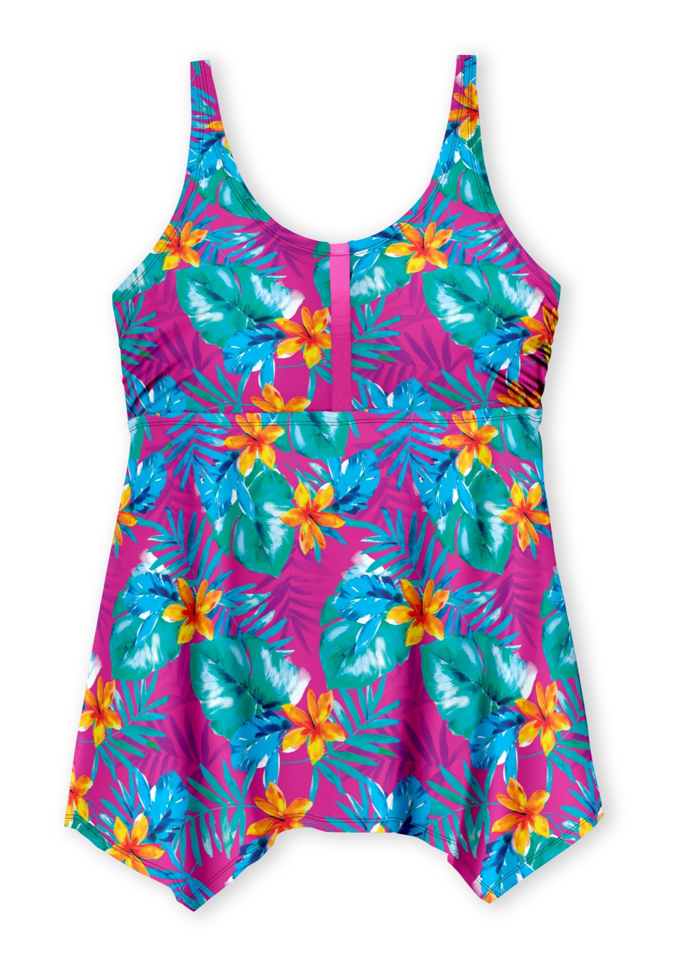 Longer-Length Tankini Top image number 3