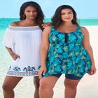 Longer-Length Tankini Top image number null