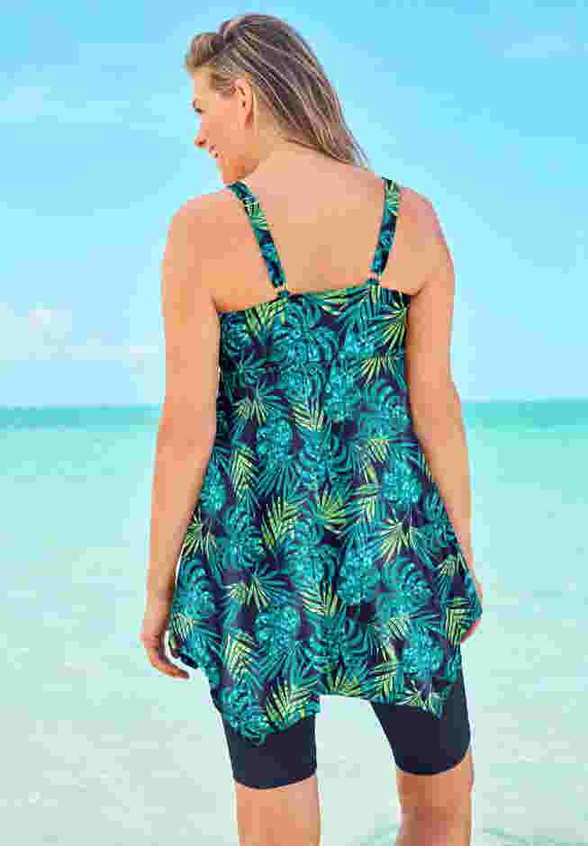 Longer-Length Tankini Top image number 2