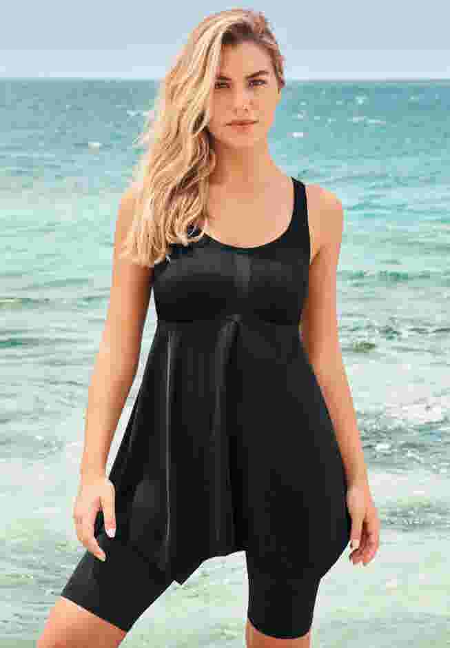 Longer-Length Tankini Top image number 0