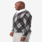 V-Neck Argyle Sweater image number null