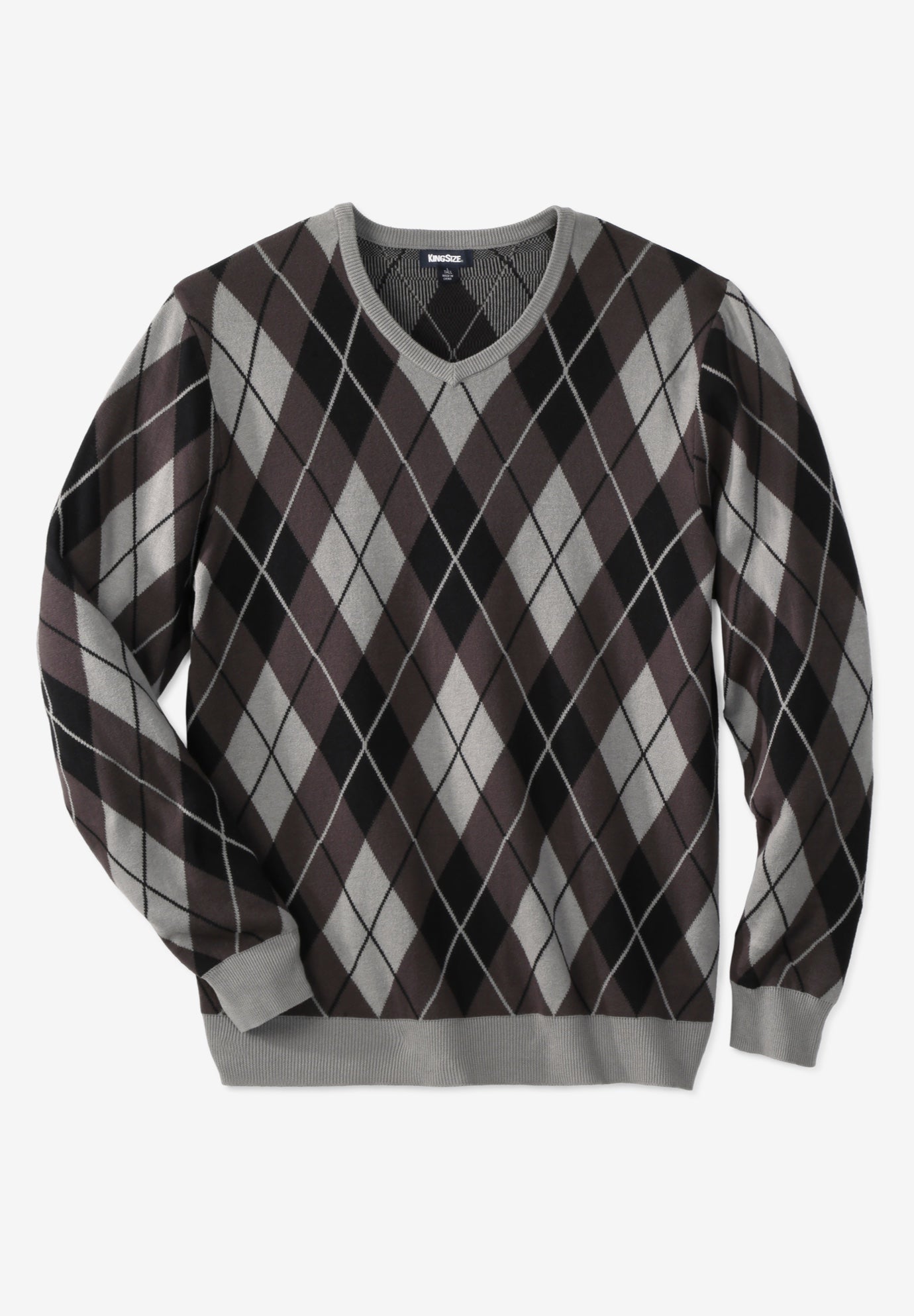 V-Neck Argyle Sweater image number 0