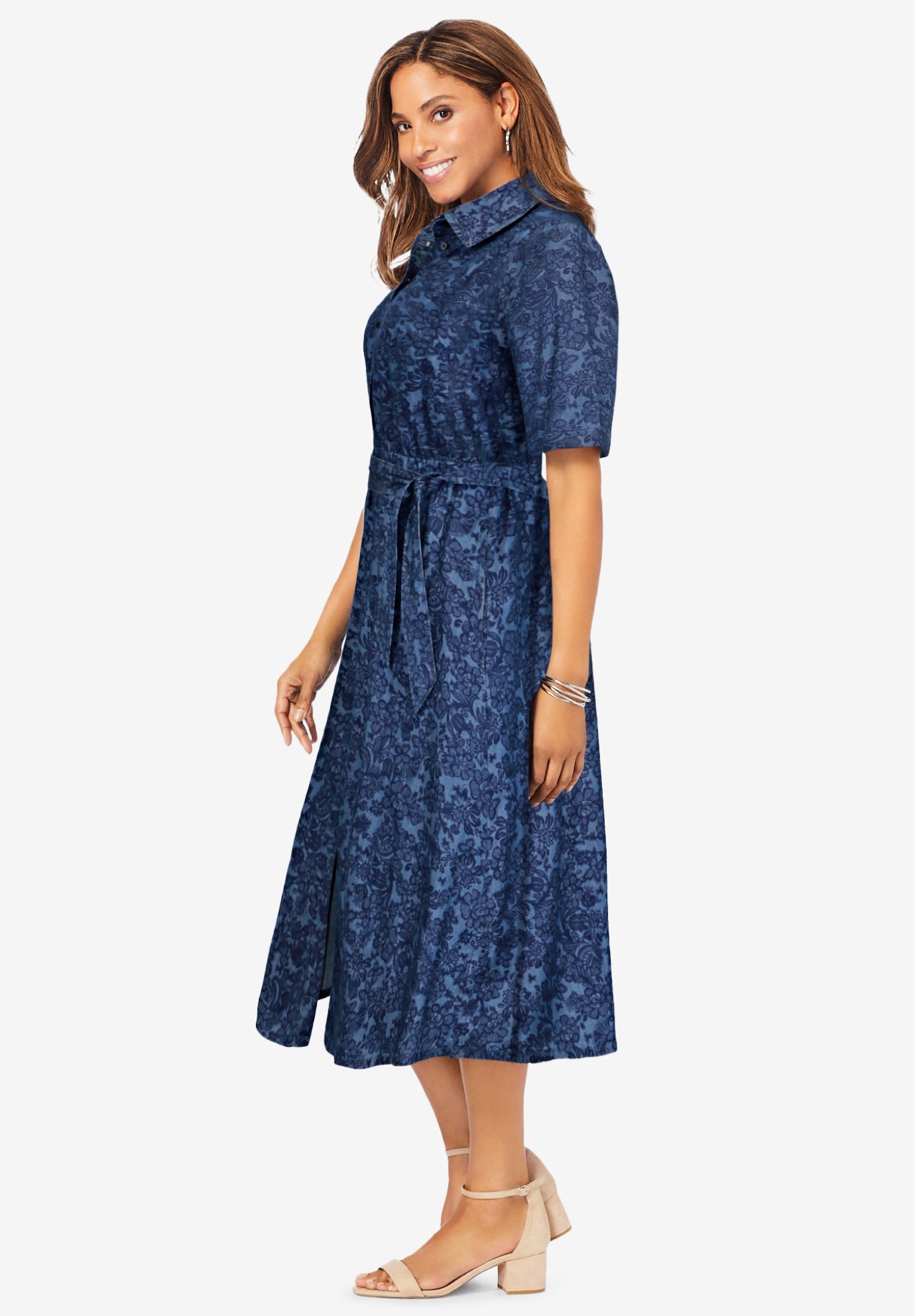Soft Denim Shirtdress image number 3