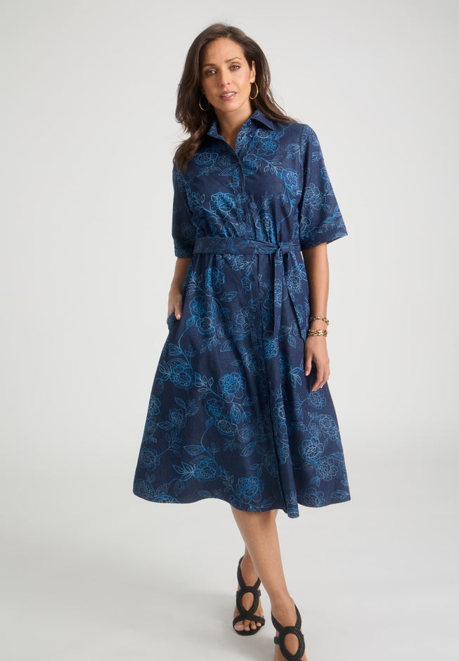 Soft Denim Shirtdress image number 0