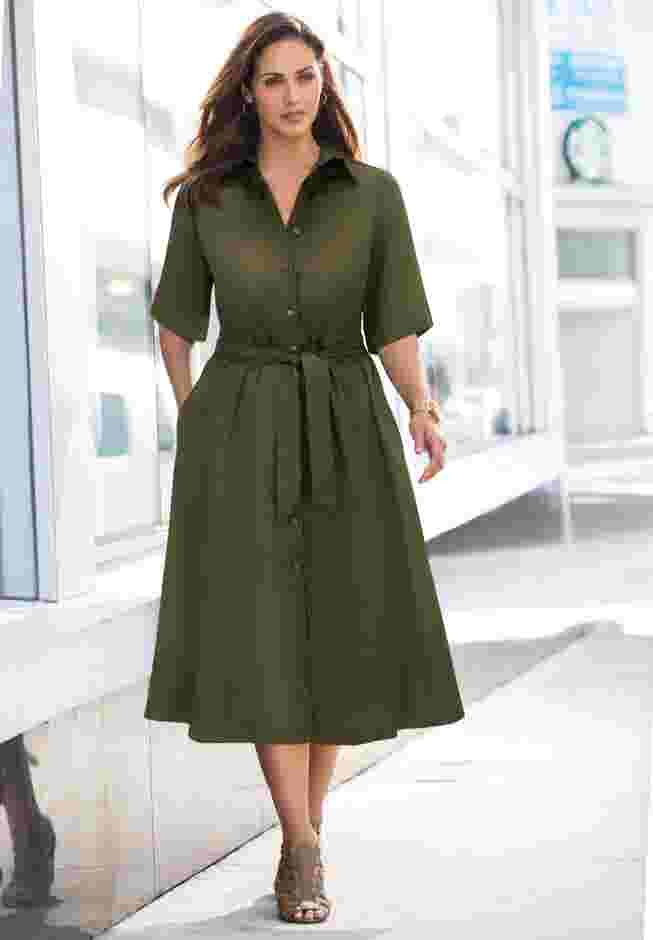 Soft Denim Shirtdress image number 0