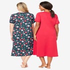 2-Pack Long Henley Sleepshirt  image number null