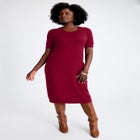 Cable Knit Cape Sweater Dress image number null