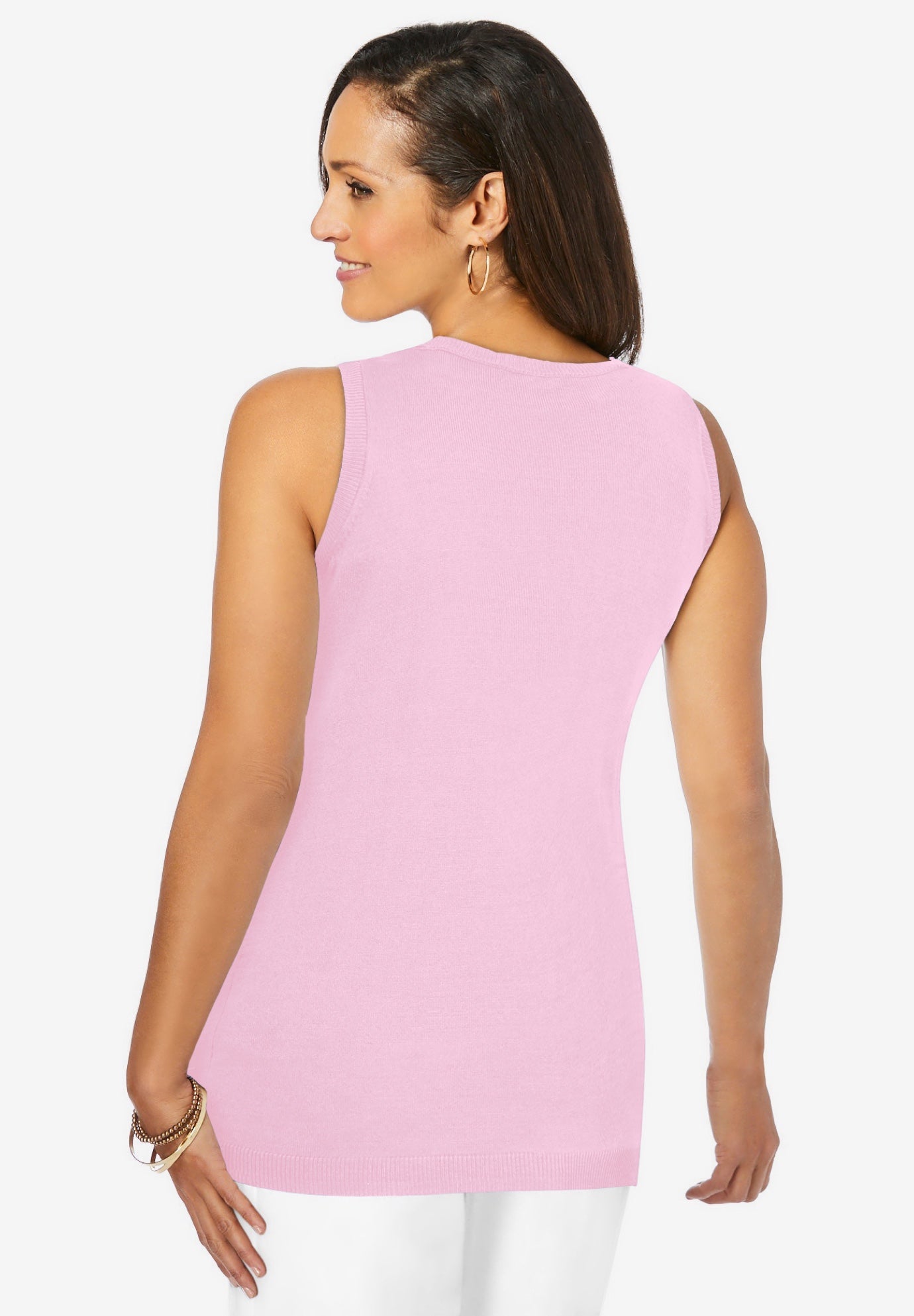 Scoop-Neck Sweater Tank image number 1