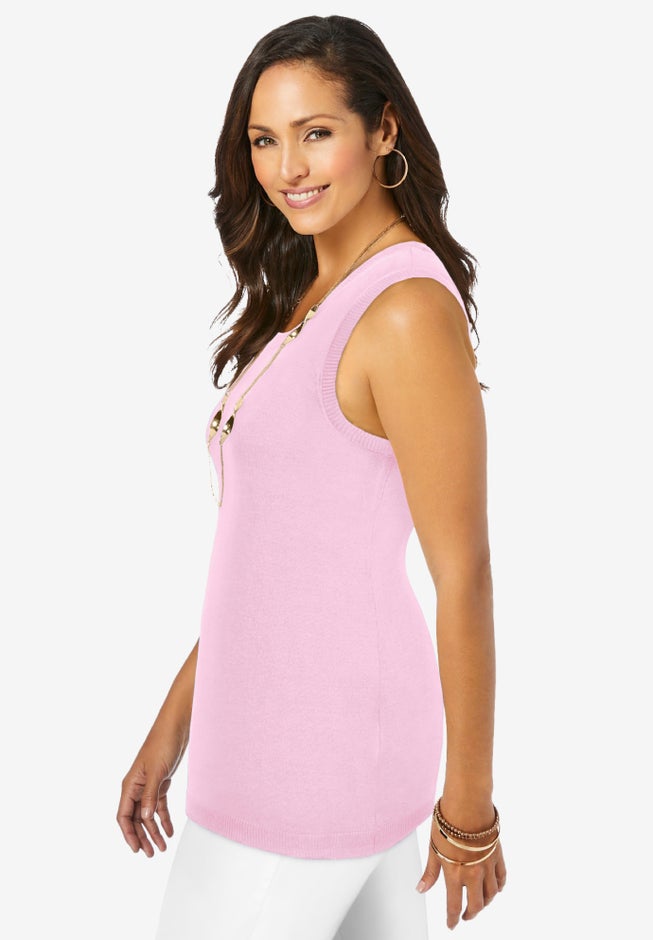 Scoop-Neck Sweater Tank image number 2