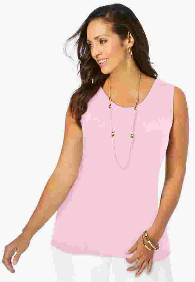 Scoop-Neck Sweater Tank image number 0