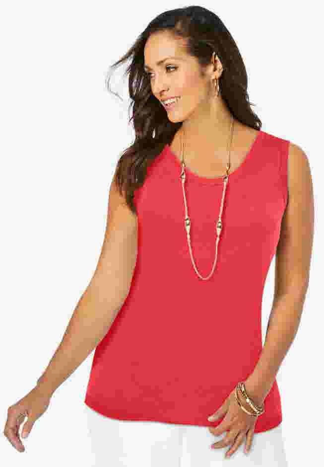 Scoop-Neck Sweater Tank image number 0