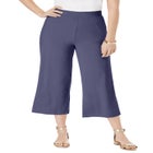 Everyday Stretch Knit Wide Leg Crop Pant image number null