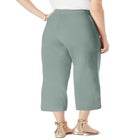 Everyday Stretch Knit Wide Leg Crop Pant image number null
