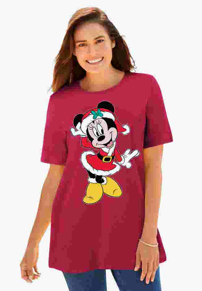 Disney Red Minnie Clause Tee image number 0